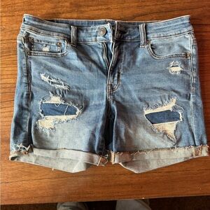 American Eagle Next Level Stretch Blue Jean Shorts. Womens Size 10.